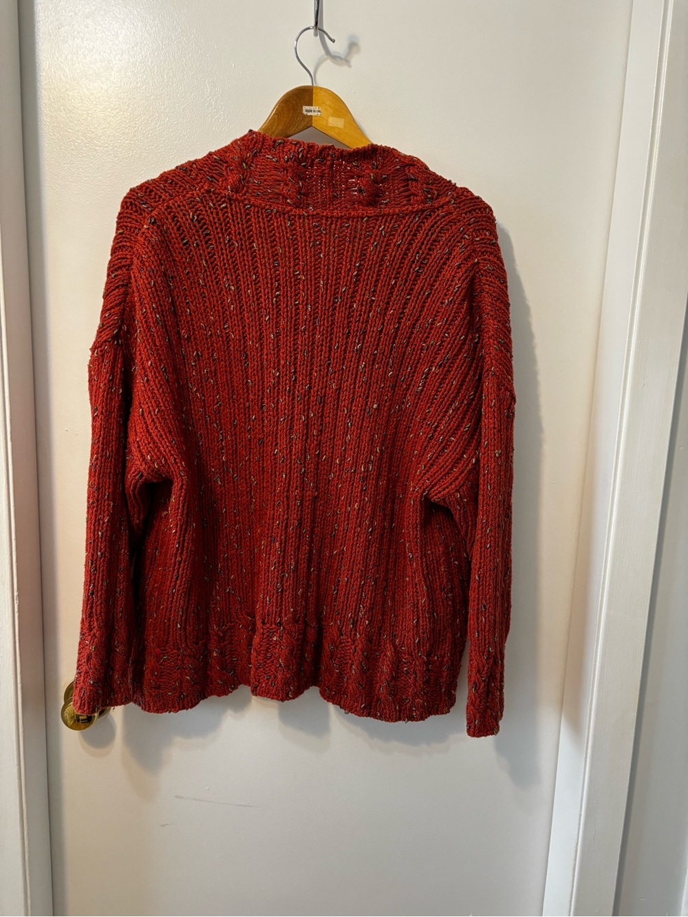 3 for $15😍 Chunky Open-Front Sweater Cardigan - orange - Picture 10 of 10